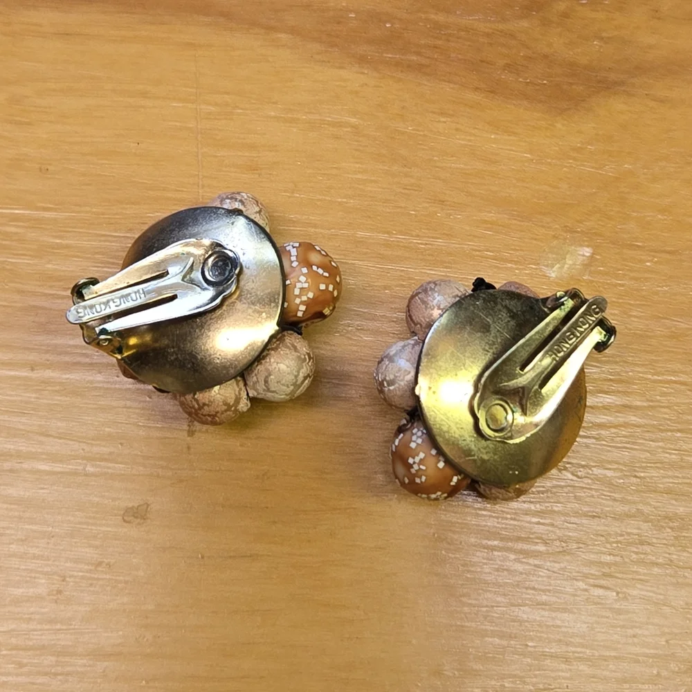 Vintage clip on earrings